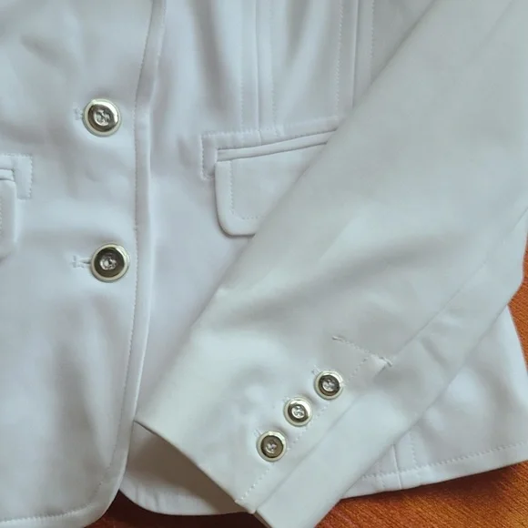 White Two Button Blazer - Picture 9 of 10